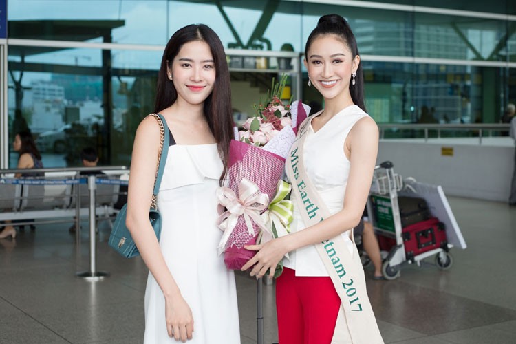 Ha Thu mang theo 10 kien hanh ly den Philippines thi Miss Earth-Hinh-7